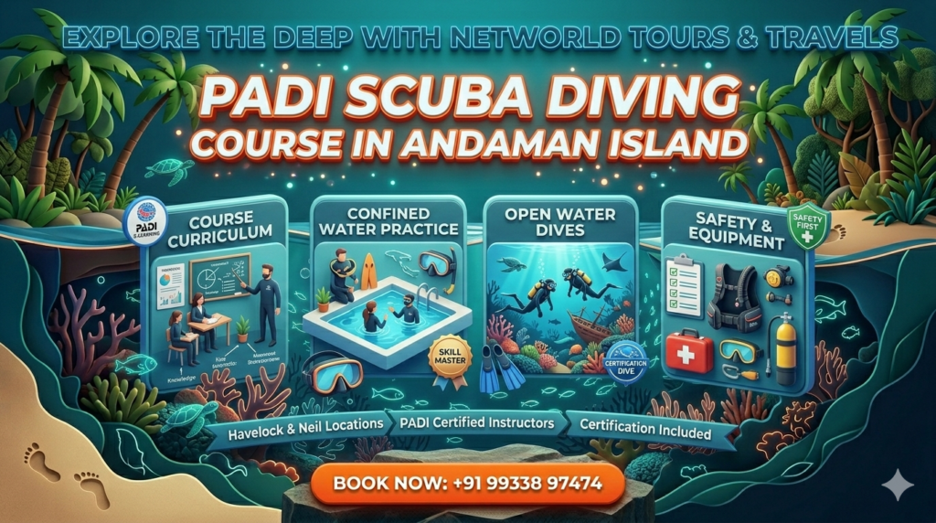 PADI scuba diving course in Andaman Island